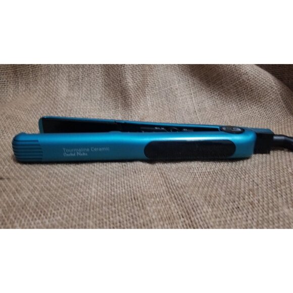 Watts Tourmaline Ceramic Flat Iron 1" Model HW-2403C Blue Adjustable Settings - Picture 4 of 9